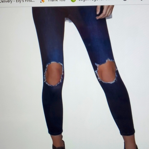 Free People Busted Knee distressed skinny jeans - Picture 1 of 4